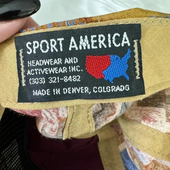 Vintage 90’s Sedona Arizona Snap back Hat Sport America Made in USA Adjustable - Picture 2 of 11